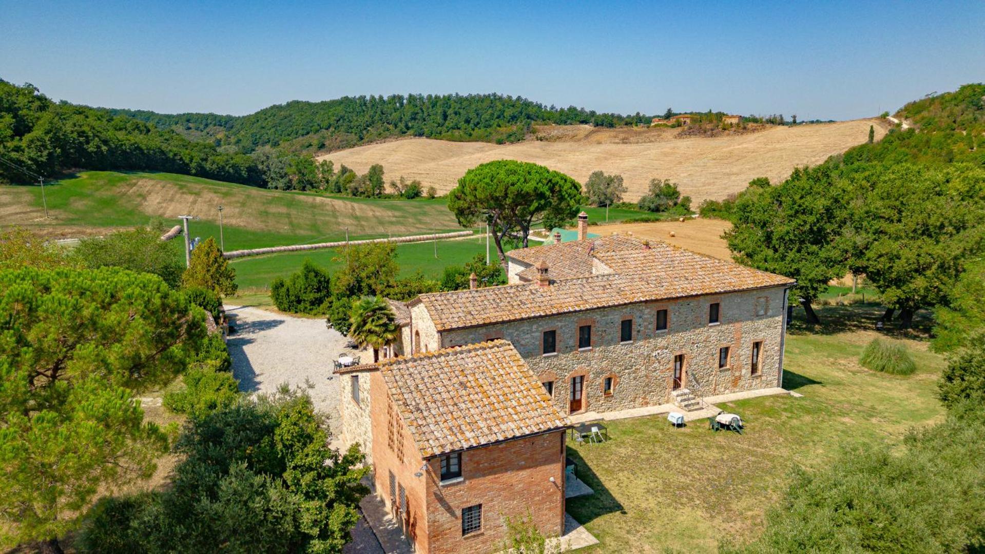 Apartamento Ulivo-Chianti Charming Flat With Private Parking! Asciano Exterior foto